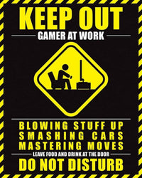 Pyramid Gamer At Work Do Not Disturb Poster 40x50cm | Yourdecoration.be