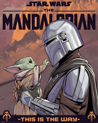 Pyramid Star Wars The Mandalorian Hello Little One Poster 40X50cm | Yourdecoration.be