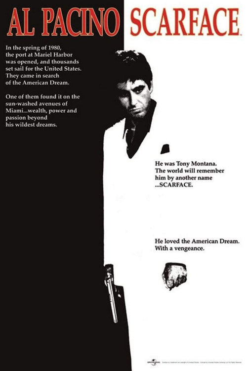 Pyramid Scarface One Sheet Poster 61x91,5cm | Yourdecoration.be