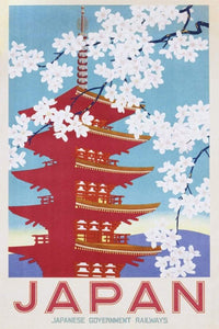 Pyramid Japan Railways Blossom Poster 61x91,5cm | Yourdecoration.be