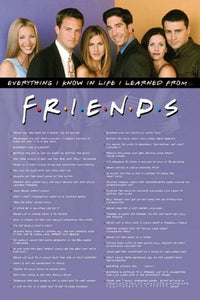 Pyramid Friends Everything I Know Poster 61x91,5cm | Yourdecoration.be