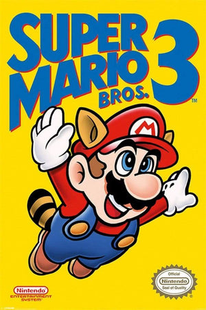 Pyramid Super Mario Bros 3 NES Cover Poster 61x91,5cm | Yourdecoration.be