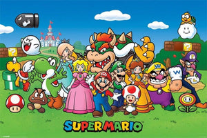 Pyramid Super Mario Characters Poster 91,5x61cm | Yourdecoration.be