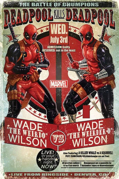 Pyramid Deadpool Wade vs Wade Poster 61x91,5cm | Yourdecoration.be