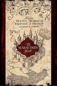 Pyramid Harry Potter The Marauders Map Poster 61x91,5cm | Yourdecoration.be