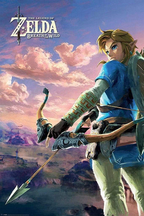 Pyramid The Legend of Zelda Breath of the Wild Hyrule Scene Landscape Poster 61x91,5cm | Yourdecoration.be
