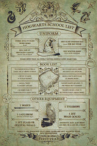 Pyramid Harry Potter Hogwarts School List Poster 61x91,5cm | Yourdecoration.be