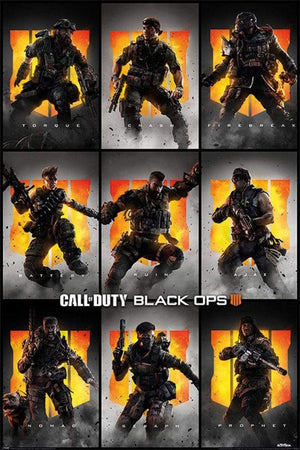 Pyramid Call of Duty Black Ops 4 Characters Poster 61x91,5cm | Yourdecoration.be
