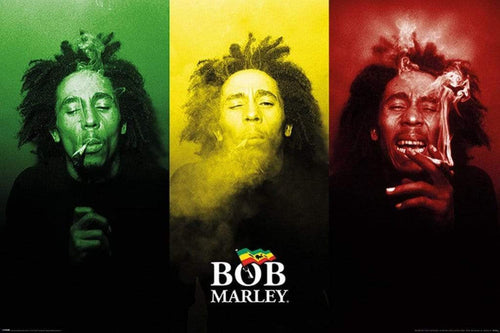 Pyramid Bob Marley Tricolour Smoke Poster 91,5x61cm | Yourdecoration.be