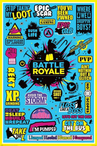 Pyramid Battle Royale Infographic Poster 61x91,5cm | Yourdecoration.be