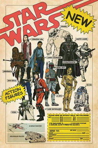 Pyramid Star Wars Action Figures Poster 61x91,5cm | Yourdecoration.be
