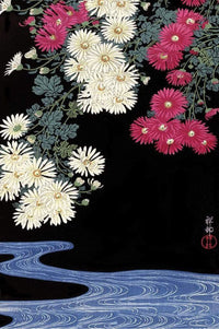 Pyramid Ohara Koson Chrysanthemum and Running Water Poster 61x91,5cm | Yourdecoration.be