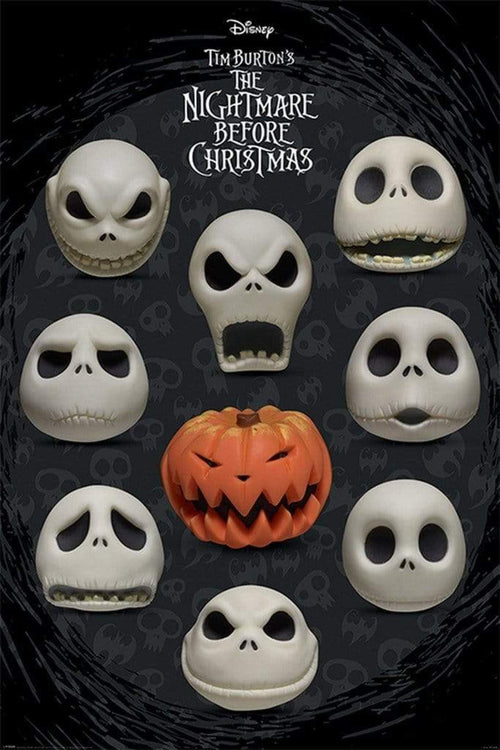 Pyramid Nightmare Before Christmas Many Faces of Jack Poster 61x91,5cm | Yourdecoration.be