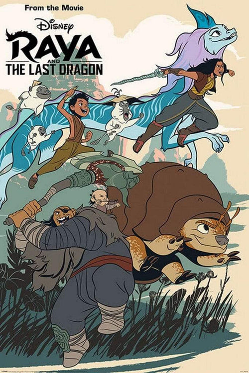 Pyramid Raya and the Last Dragon Jumping Into Action Poster 61x91,5cm | Yourdecoration.be