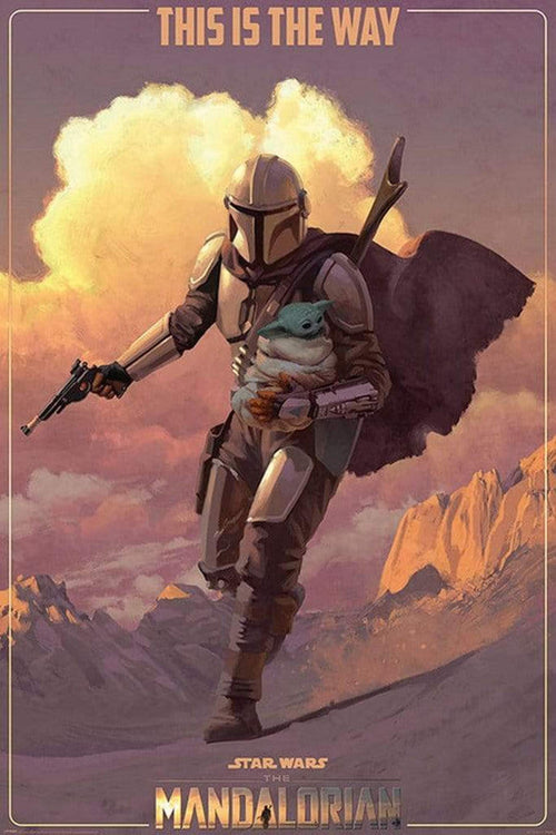 Pyramid Star Wars The Mandalorian On the Run Poster 61x91,5cm | Yourdecoration.be