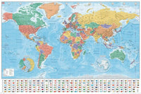 Pyramid World Map Modern 2020 Poster 91,5x61cm | Yourdecoration.be