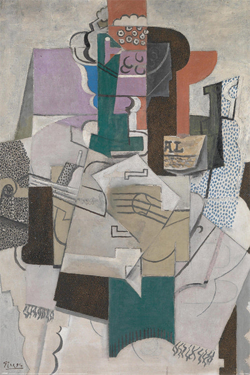 Pyramid Picasso Fruit Dish Bottle and Violin Poster 61x91,5cm | Yourdecoration.be
