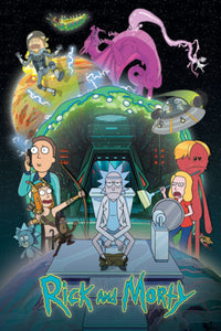 Pyramid Pp34955 Rick And Morty Toilet Adventure Poster 61X91-5cm | Yourdecoration.be