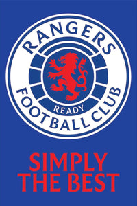 pyramid pp34963 rangers f c simply the best poster 61x91 5cm | Yourdecoration.be