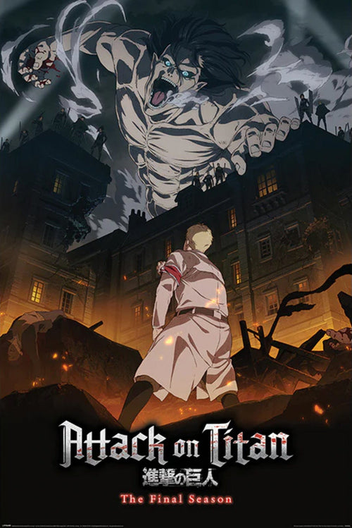 Pyramid Pp35088 Attack On Titan S4 Eren Onslaught Poster 61X91,5cm | Yourdecoration.be