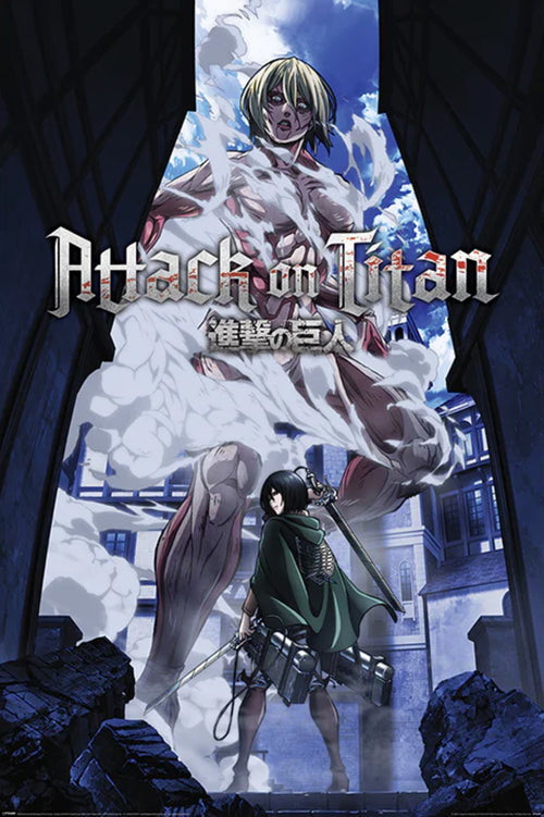 Pyramid Pp35089 Attack On Titan S3 Female Titan Approaches Poster 61X91,5cm | Yourdecoration.be