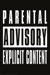 pyramid pp35241 parental advisory explicit content poster 61x91,5cm | Yourdecoration.be