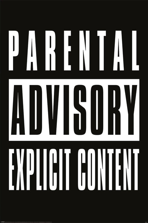 pyramid pp35241 parental advisory explicit content poster 61x91,5cm | Yourdecoration.be
