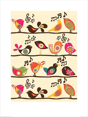 Pyramid Valentina Ramos Singing Birds Kunstdruk 60x80cm | Yourdecoration.be