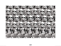 Pyramid Star Wars Episode VII Stormtrooper Pencil Art Kunstdruk 60x80cm | Yourdecoration.be