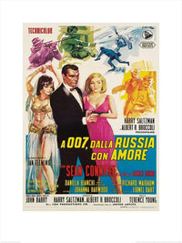 Pyramid James Bond From Russia with love Sketches Kunstdruk 60x80cm | Yourdecoration.be