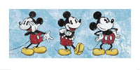 Pyramid Mickey Mouse Squeaky Chic Triptych Kunstdruk 50x100cm | Yourdecoration.be