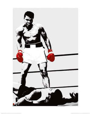 Pyramid Muhammad Ali Gloves Kunstdruk 40x50cm | Yourdecoration.be