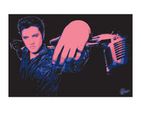 Pyramid Elvis Presley Microphone Kunstdruk 40x50cm | Yourdecoration.be