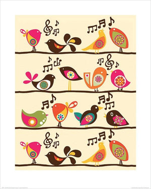 Pyramid Valentina Ramos Singing Birds Kunstdruk 40x50cm | Yourdecoration.be