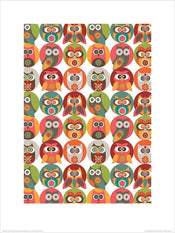 Pyramid Valentina Ramos Owls Family Kunstdruk 30x40cm | Yourdecoration.be