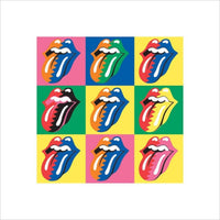 Pyramid The Rolling Stones Pop Art Kunstdruk 40x40cm | Yourdecoration.be