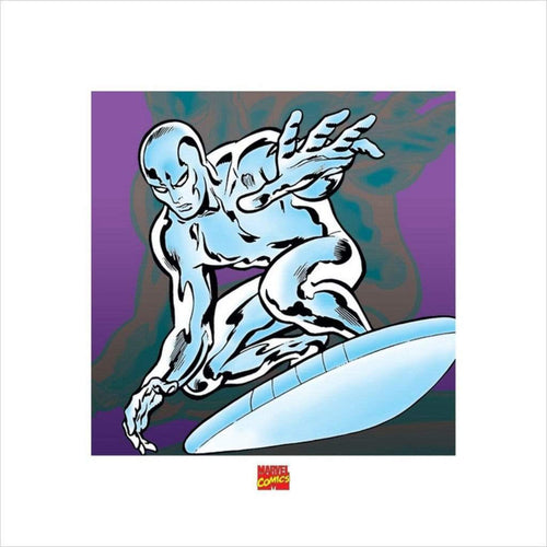 Pyramid Silver Surfer Marvel Comics Kunstdruk 40x40cm | Yourdecoration.be