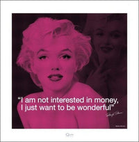 Pyramid Marilyn Monroe iQuote Kunstdruk 40x40cm | Yourdecoration.be