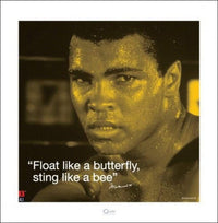 Pyramid Muhammad Ali iQuote Sting Like a Bee Kunstdruk 40x40cm | Yourdecoration.be