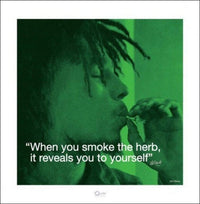 Pyramid Bob Marley iQuote Herb Kunstdruk 40x40cm | Yourdecoration.be