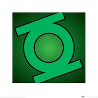 Pyramid DC Comics Green Lantern Symbol Kunstdruk 40x40cm | Yourdecoration.be