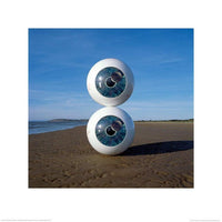 Pyramid Pink Floyd Pulse Eyeballs Kunstdruk 40x40cm | Yourdecoration.be
