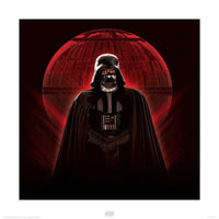 Pyramid Star Wars Rogue One Darth Vader and Death Star Kunstdruk 40x40cm | Yourdecoration.be