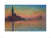 Pyramid Monet Sunset in Venice Kunstdruk 60x80cm | Yourdecoration.be