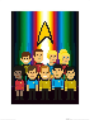 Pyramid Star Trek Trexels Original Crew Kunstdruk 60x80cm | Yourdecoration.be