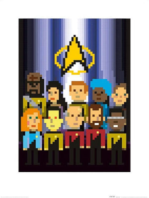 Pyramid Star Trek The Next Generation Trexels TNG Crew Kunstdruk 60x80cm | Yourdecoration.be