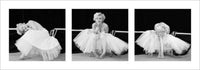 Pyramid Marilyn Monroe Ballerina Triptych Kunstdruk 33x95cm | Yourdecoration.be