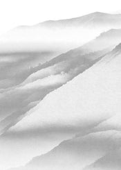 Komar White Noise Mountain Vlies Fotobehang 200x280cm 2 banen | Yourdecoration.be