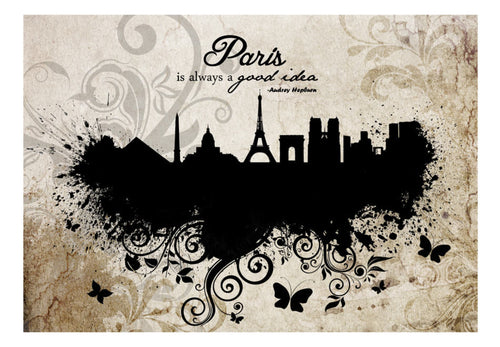 Fotobehang - Paris Is Always a Good Idea Vintage - Vliesbehang