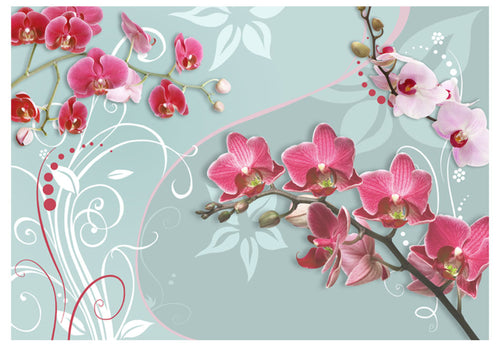 Fotobehang - Pink Orchids Variation Ii - Vliesbehang